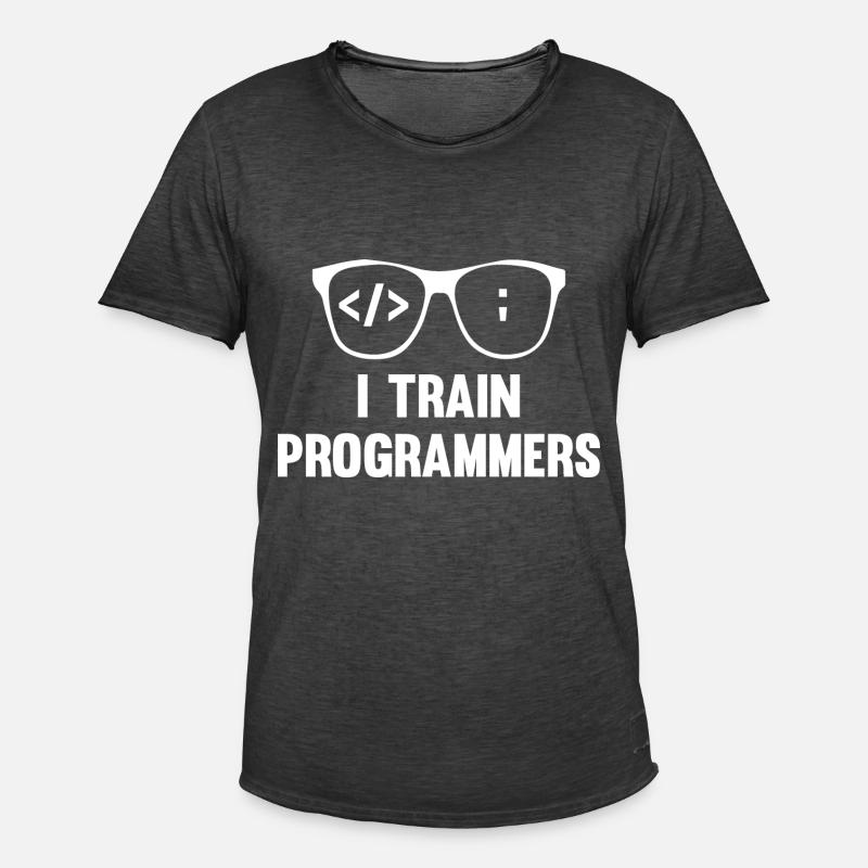 Programmierer Coder Software Entwickler - Männer Vintage T-Shirt - Vintage Schwarz