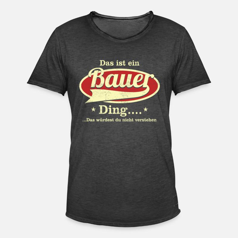 Das ist ein Bauer Ding - Männer Vintage T-Shirt - Vintage Schwarz