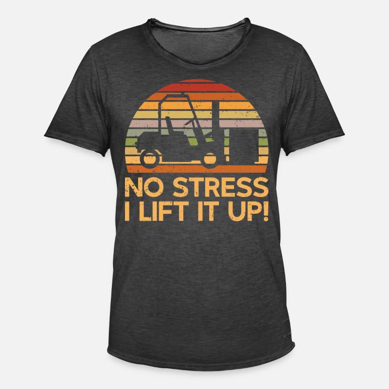 Gabelstaplerfahrer Gabelstapler Staplerfahrer - Männer Vintage T-Shirt - Vintage Schwarz