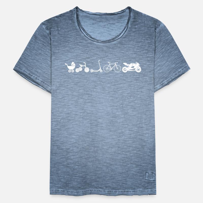 Biker Evolution Motorrad lustig Geschenk Männer Vintage T-Shirt