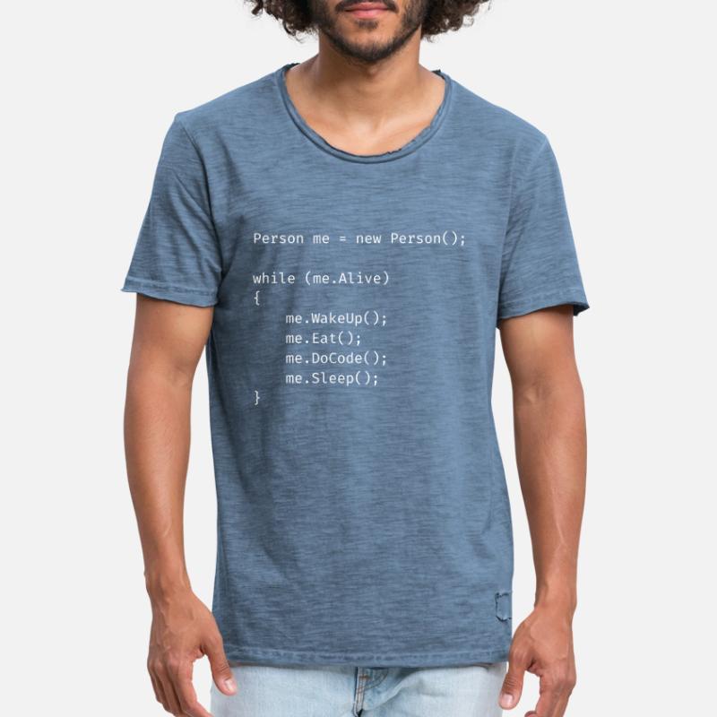 C ++ Programmer - C Code Love Java Computer Science Men's Vintage T-Shirt