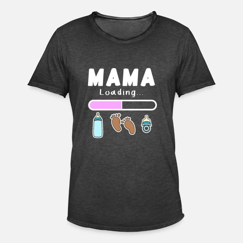 werdende Mutter - Mama wird geladen - Männer Vintage T-Shirt - Vintage Schwarz