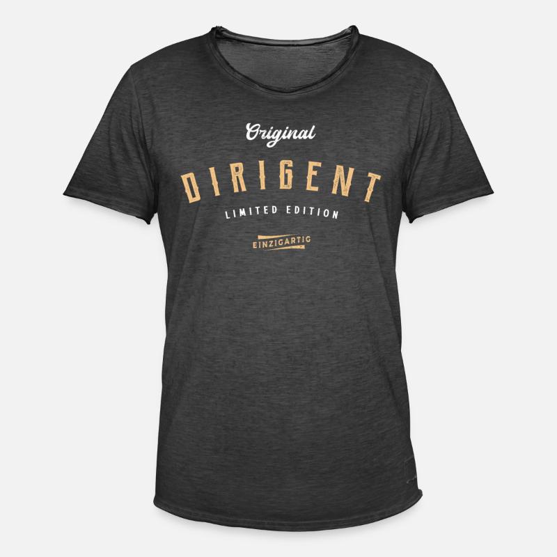 Dirigent Limited Edition Dirigenten - Männer Vintage T-Shirt - Vintage Schwarz