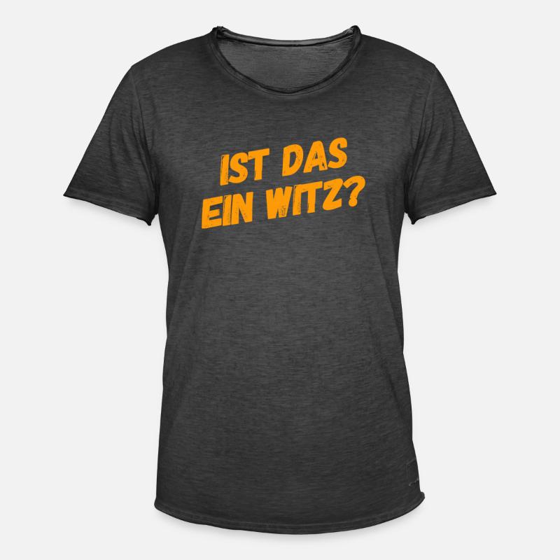 soll das lustig sein? - Männer Vintage T-Shirt - Vintage Schwarz