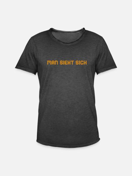 man sieht sich - Männer Vintage T-Shirt - Vintage Schwarz