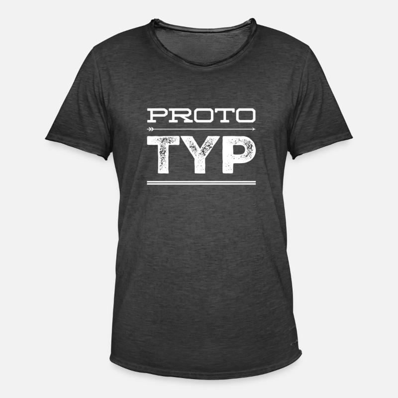 einfach ein Prototyp - Männer Vintage T-Shirt - Vintage Schwarz