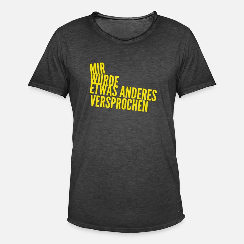 das war ein Versprechen - Männer Vintage T-Shirt - Vintage Schwarz