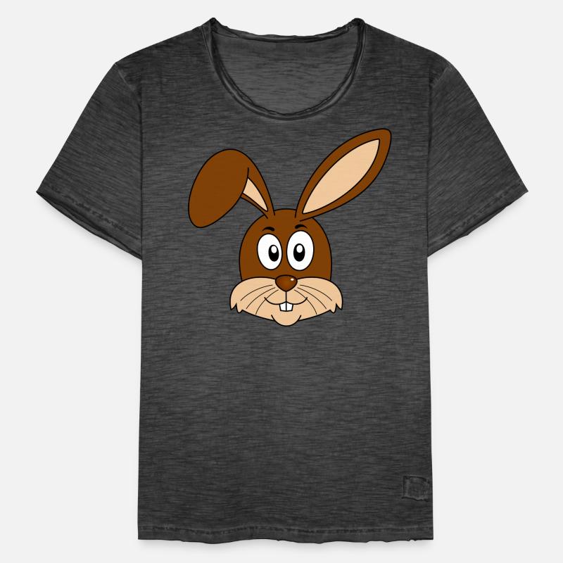 Rabbit Easter Bunnies Rabbit Teeth Easter Bunnies Men's Vintage T-Shirt