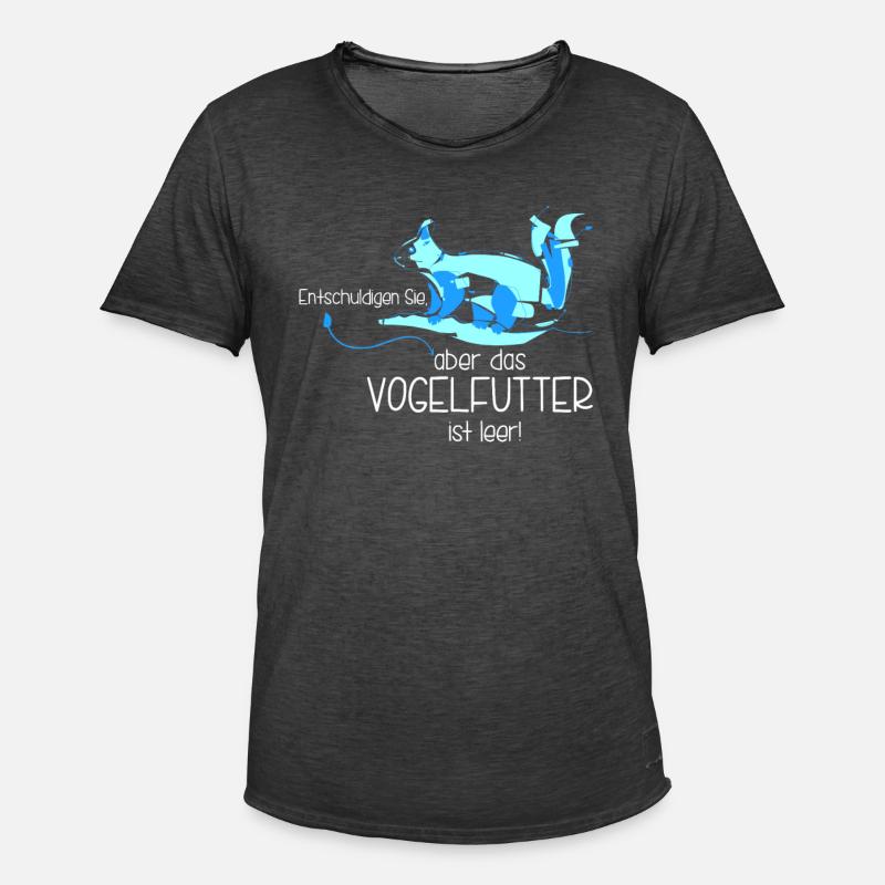 Eichhörnchen Eichhörnchen - Männer Vintage T-Shirt - Vintage Schwarz