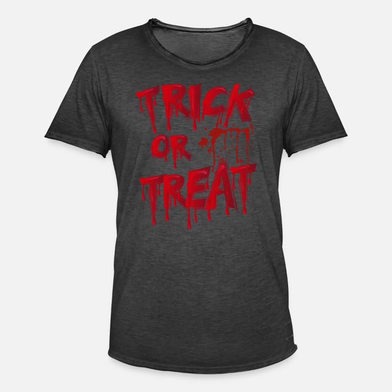 Süßes oder Saures - Halloween - Männer Vintage T-Shirt - Vintage Schwarz