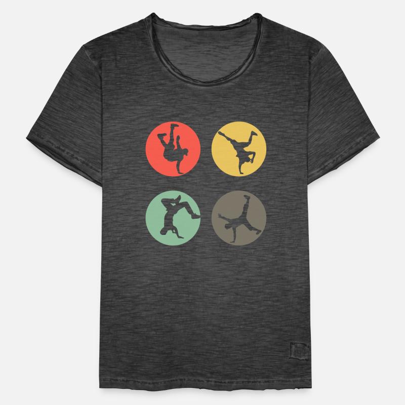 Retro Breakdance Bboying Geschenk I Breakdancing Männer Vintage T-Shirt