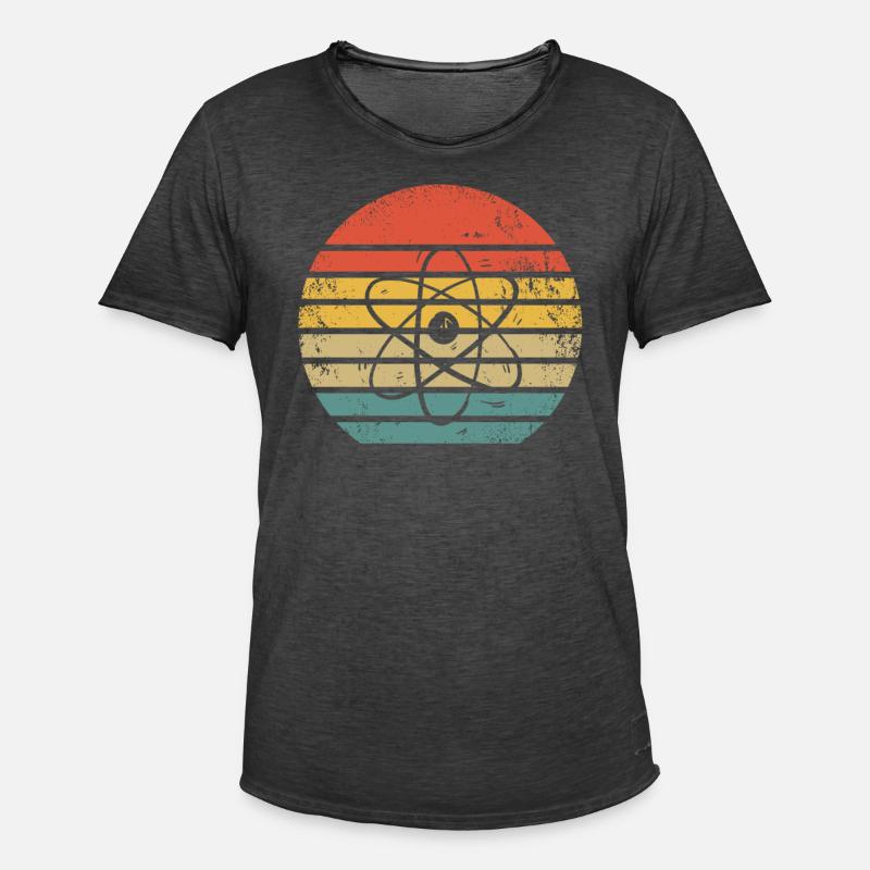 Physiker Atom Physik - Männer Vintage T-Shirt - Vintage Schwarz