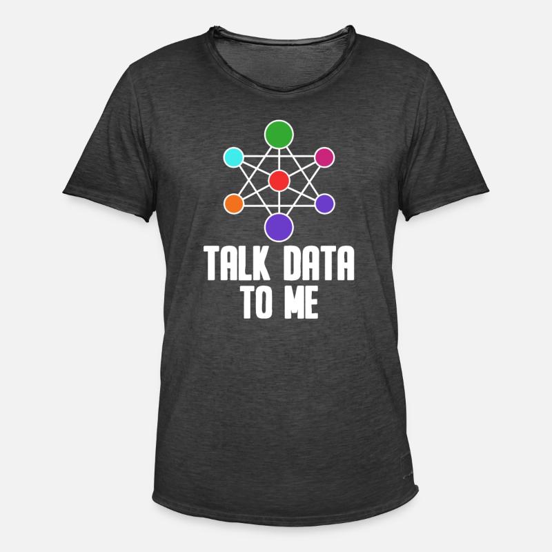 Data Science Analyst Data Scientist - T-shirt vintage Homme - noir vintage