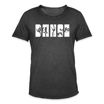 Tanzen Tänzer Tanz - Männer Vintage T-Shirt - Vintage Schwarz - Vorne