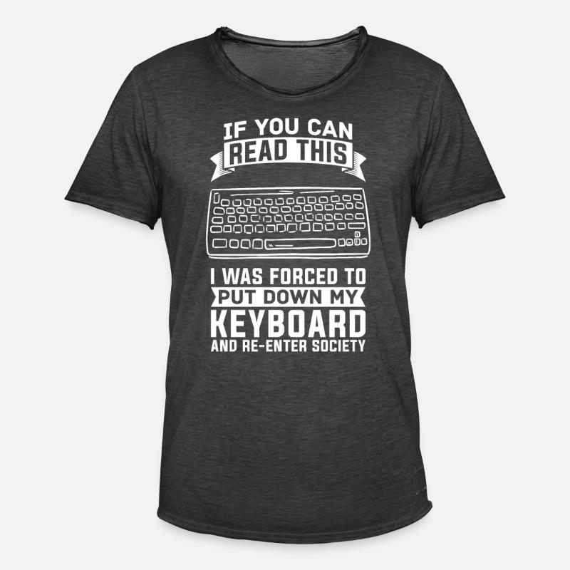 Programmeur De Coder Software Développeur - T-shirt vintage Homme - noir vintage