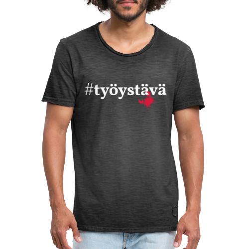 tyoystava valk - Miesten vintage t-paita