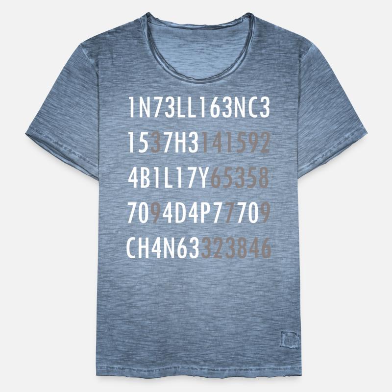 Intelligence-Citation from Science Intelligence Nerd Men's Vintage T-Shirt