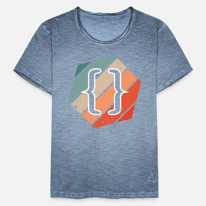 Vintage Web Developer CSS JavaScript und HTML 5 Männer Vintage T-Shirt