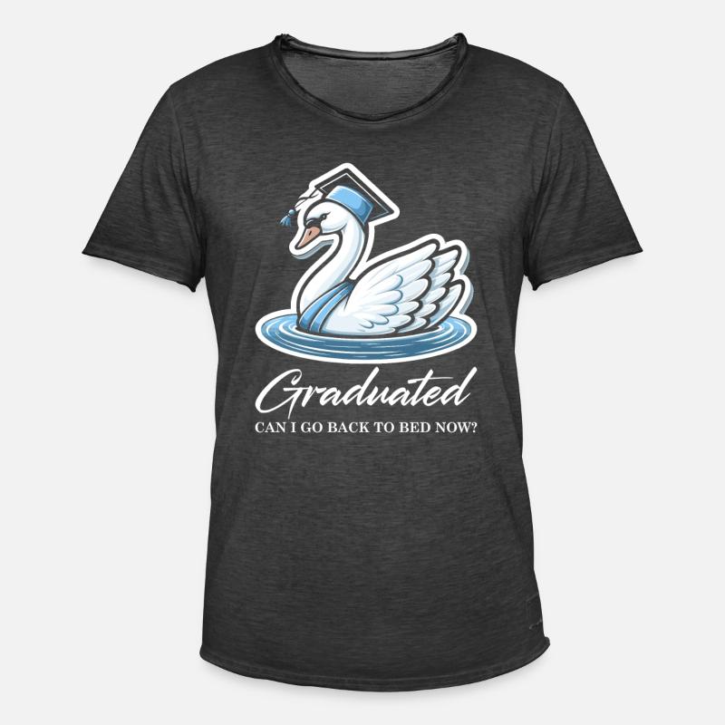 Hochschulabsolvent Abschluss Absolvent - Männer Vintage T-Shirt - Vintage Schwarz