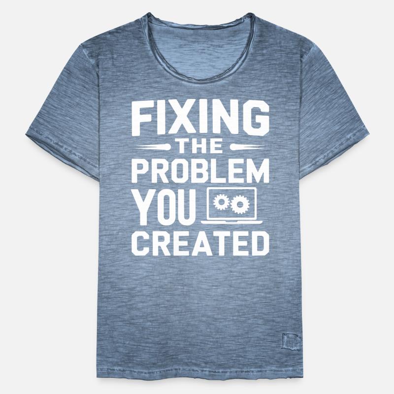 Administrator Support Nerd Computer Tech Männer Vintage T-Shirt