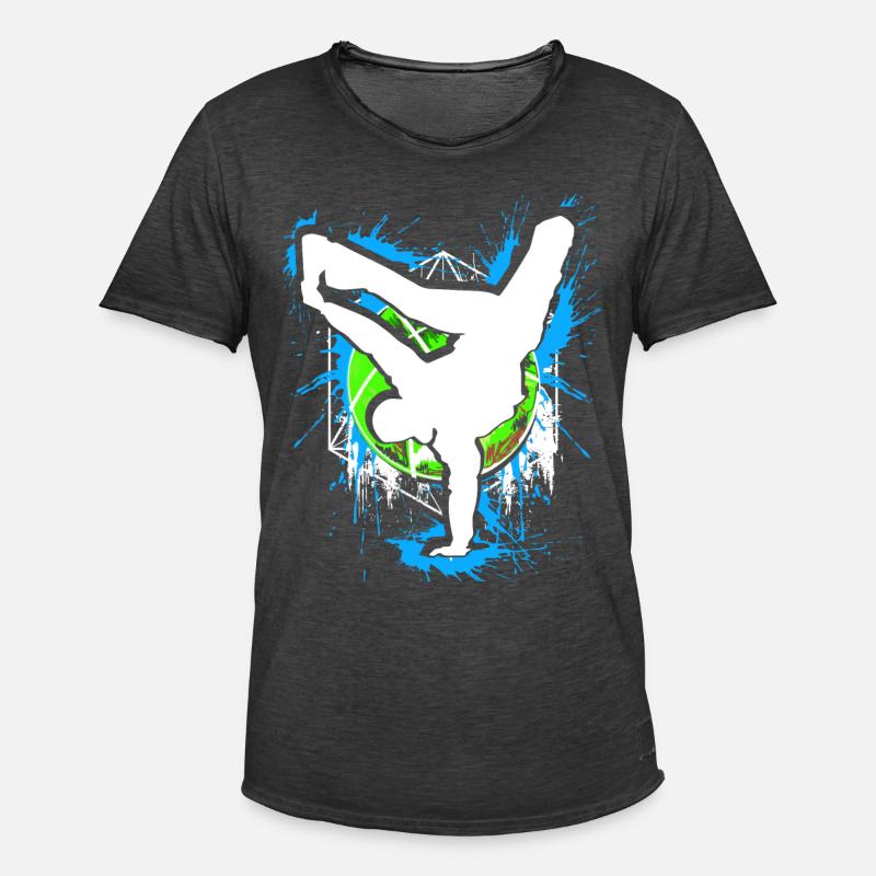Breakdance - Breakdancer - Breakdancing - BBoy - Männer Vintage T-Shirt - Vintage Schwarz