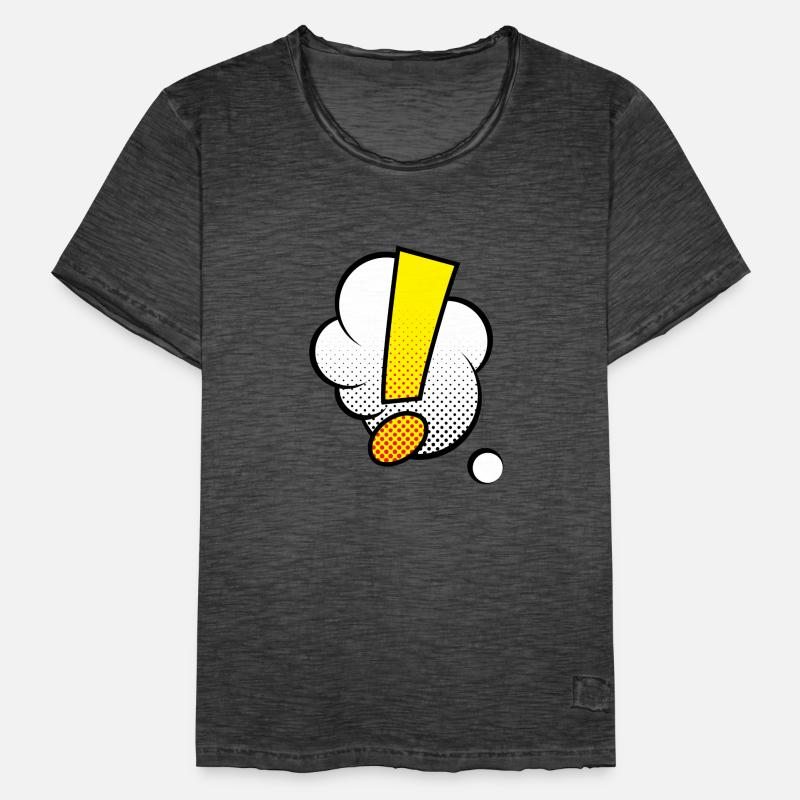 Comic Comicstyle Comic-Strips Ausrufezeichen Männer Vintage T-Shirt