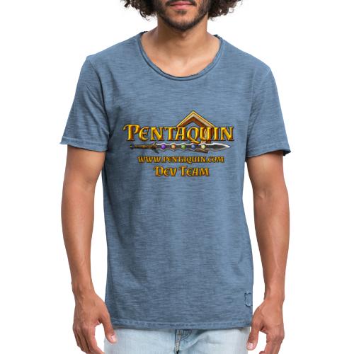 Pentaquin Logo DEV - Männer Vintage T-Shirt