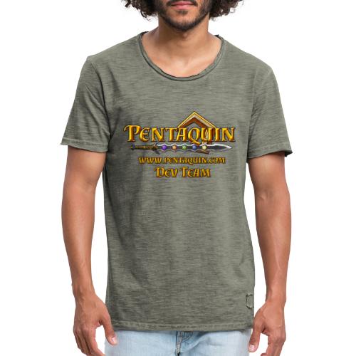 Pentaquin Logo DEV - Männer Vintage T-Shirt