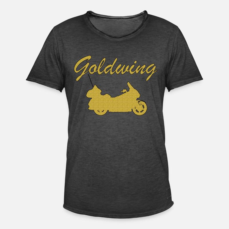Goldwing Geschenk Geschenkidee - Männer Vintage T-Shirt - Vintage Schwarz