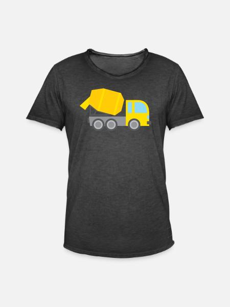 Betonmischer LKW Fahrer - Männer Vintage T-Shirt - Vintage Schwarz