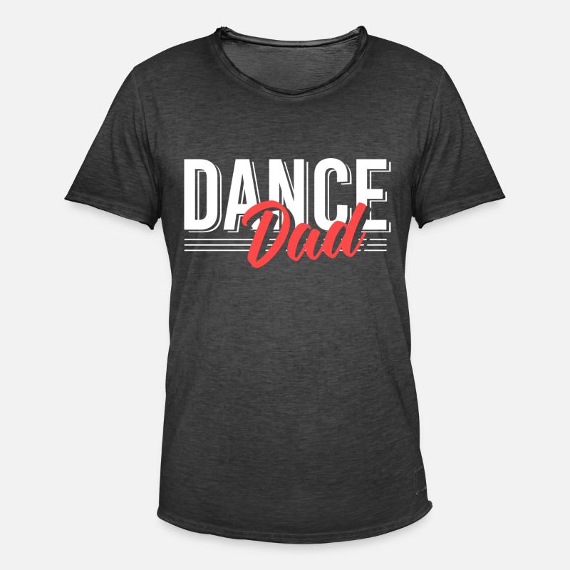 Dance Dad Dancer Daddy - Männer Vintage T-Shirt - Vintage Schwarz