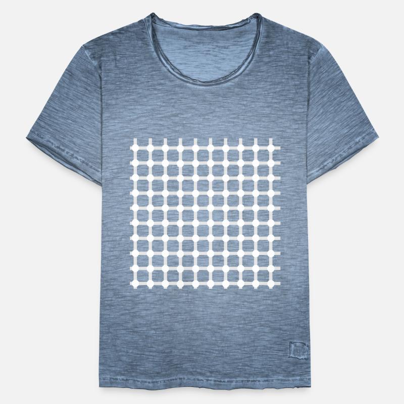 Hermann grid perception illusion optics gift Men's Vintage T-Shirt