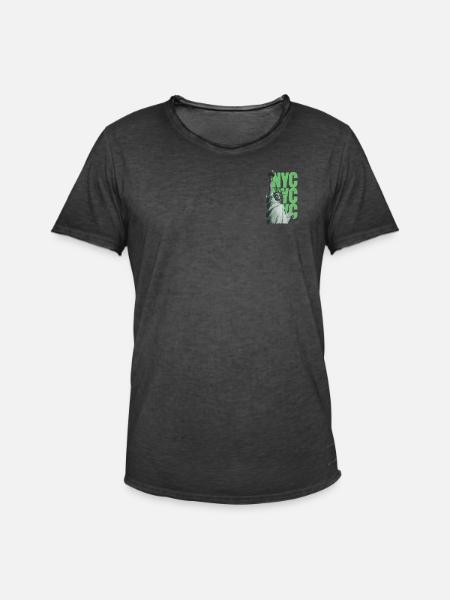 NYC Empire State - Männer Vintage T-Shirt - Vintage Schwarz