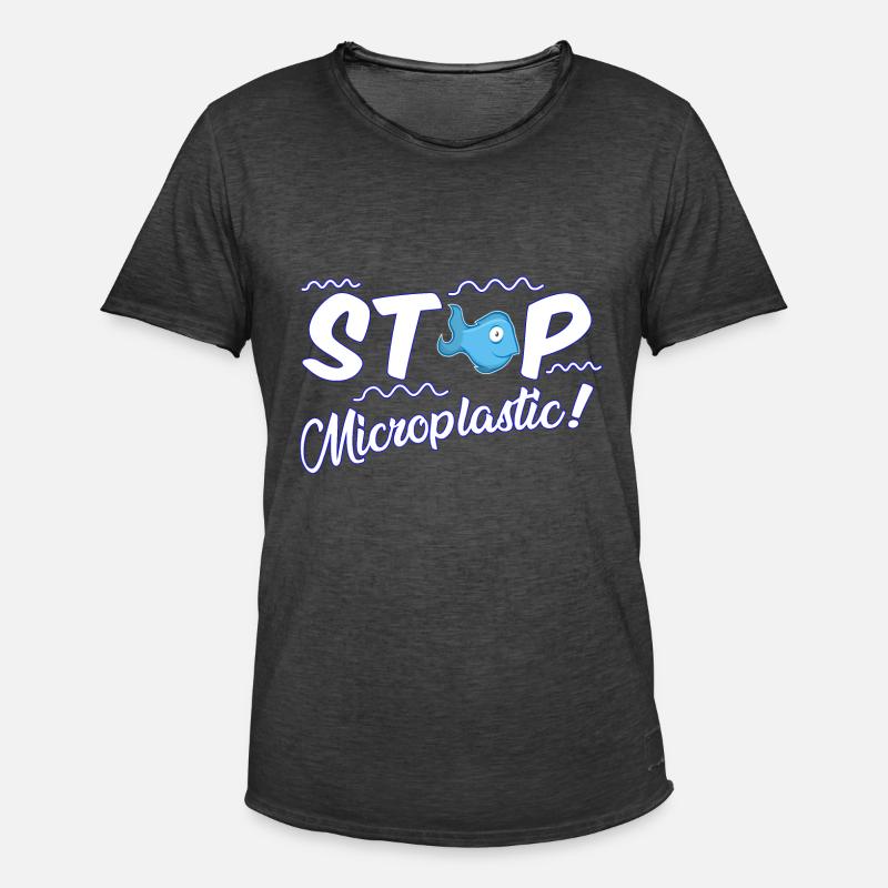 Stop Microplastic - Stops microplastic - Men's Vintage T-Shirt - washed black
