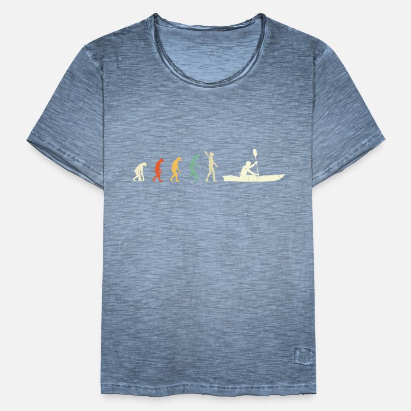 Kayak canoë Conception Evolution eau Paddle rivière T-shirt vintage Homme
