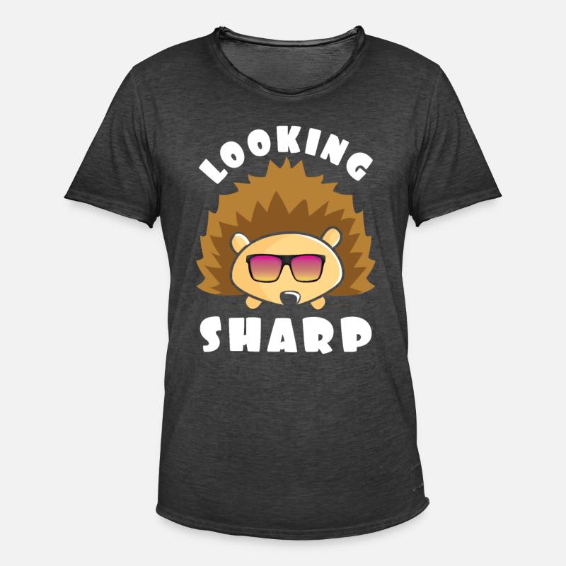 Igel Geschenk Geschenk Geschenk Idee - Männer Vintage T-Shirt - Vintage Schwarz