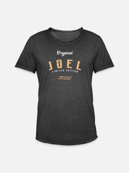 Joel Limited Edition - Männer Vintage T-Shirt - Vintage Schwarz