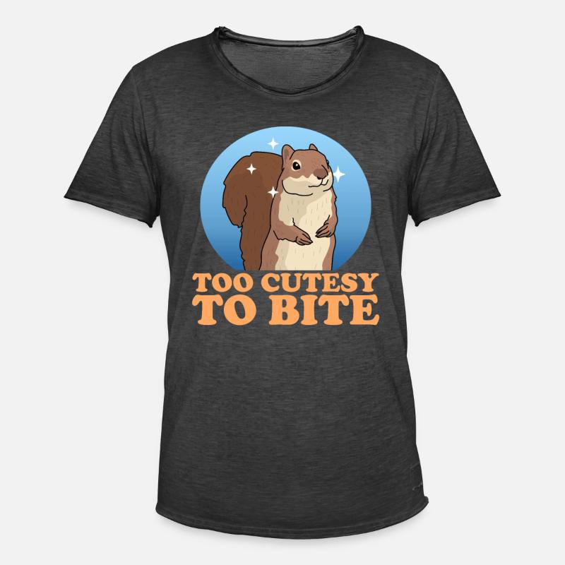 Süßes Eichhörnchen Hörnchen Geschenk - Männer Vintage T-Shirt - Vintage Schwarz