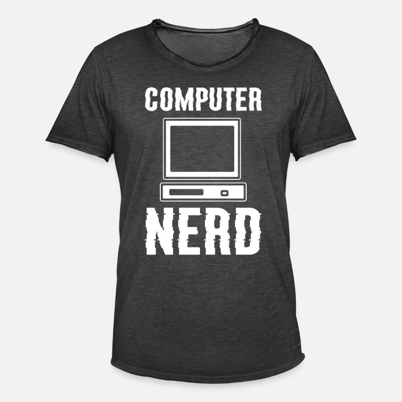 Computer Nerd Computerspezialist - Männer Vintage T-Shirt - Vintage Schwarz