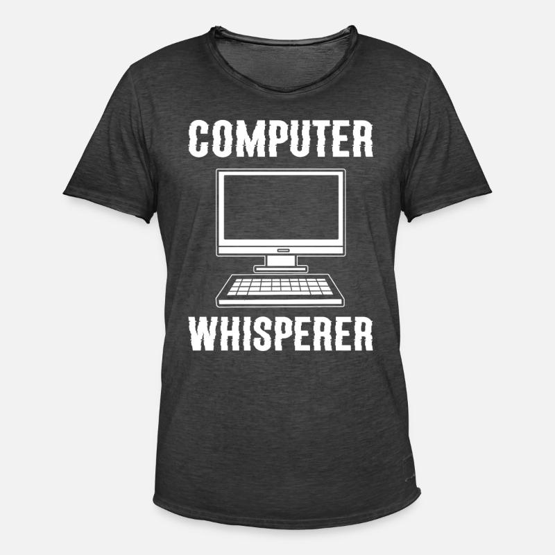 Computer Whisperer Web-Entwickler - Männer Vintage T-Shirt - Vintage Schwarz