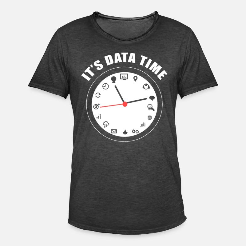 Datenanalyse Data Warehouse Analyst - Männer Vintage T-Shirt - Vintage Schwarz