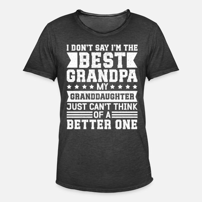 Opa Geschenk Bester Opa Geschenkidee - Männer Vintage T-Shirt - Vintage Schwarz