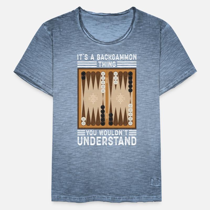 Jeu de backgammon | Cadeau de jeu de société Backgammon T-shirt vintage Homme