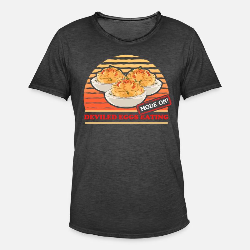 Deviled Eggs Stuffed Eggs Gift - Men's Vintage T-Shirt - washed black