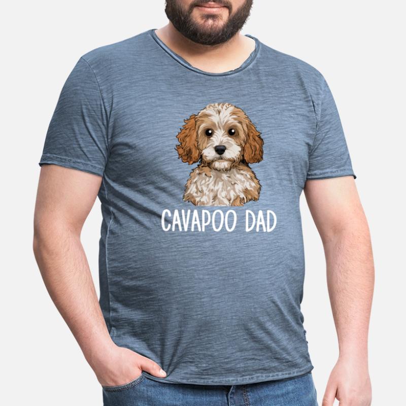 Cavapoo Papa, Cavapoo T-shirt vintage Homme