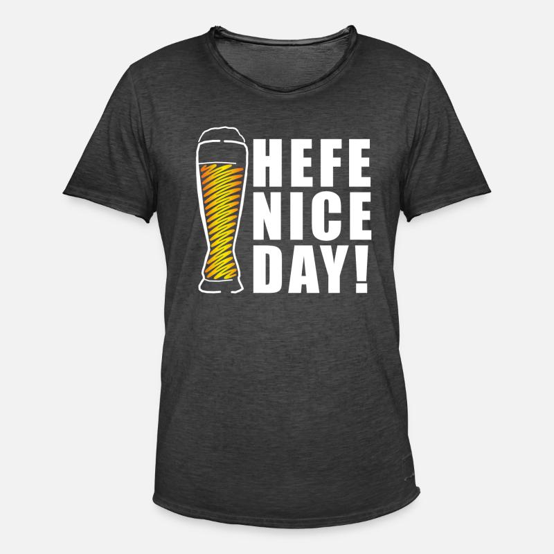 Hefe nice Day! Weizen Geschenkidee - Männer Vintage T-Shirt - Vintage Schwarz