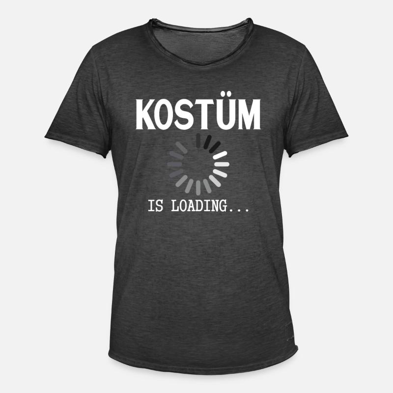Kostuem Spruch Loading - Männer Vintage T-Shirt - Vintage Schwarz