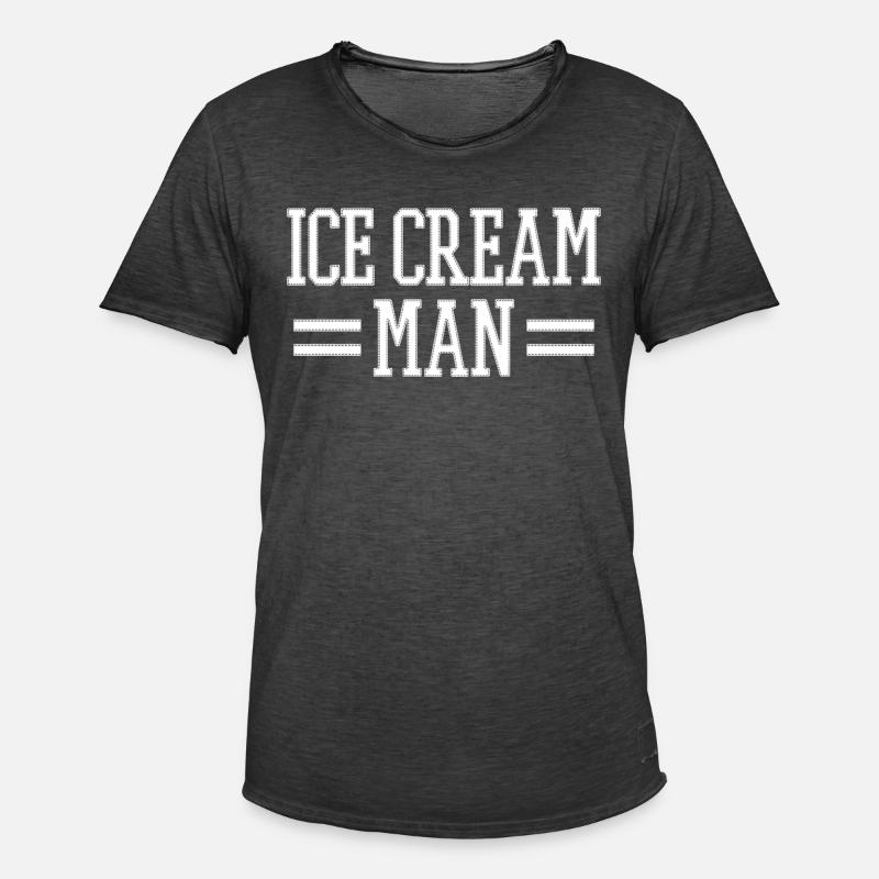 Eis Eiscafe Eisdiele - Männer Vintage T-Shirt - Vintage Schwarz