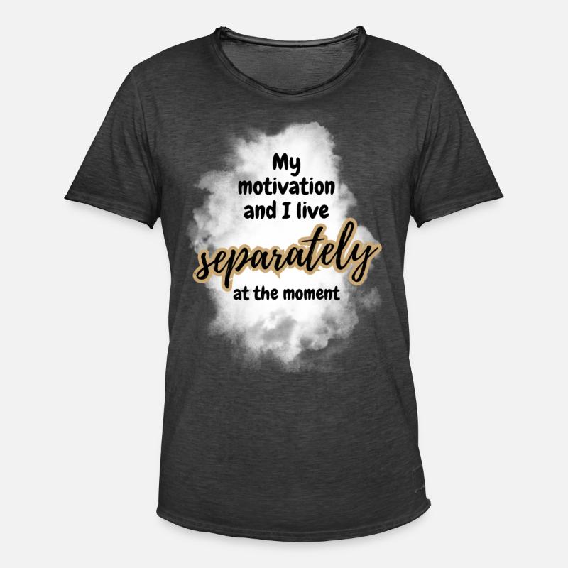 POSITIVE EINSTELLUNG MINDSET Motivation - Männer Vintage T-Shirt - Vintage Schwarz