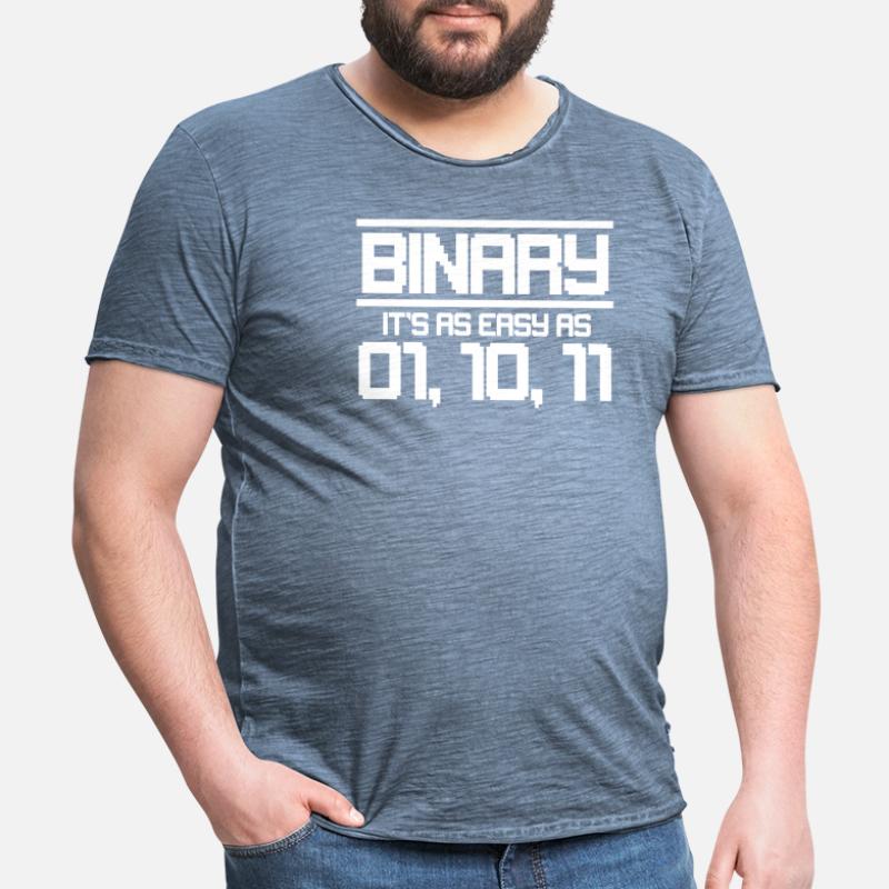 Binary code Men's Vintage T-Shirt